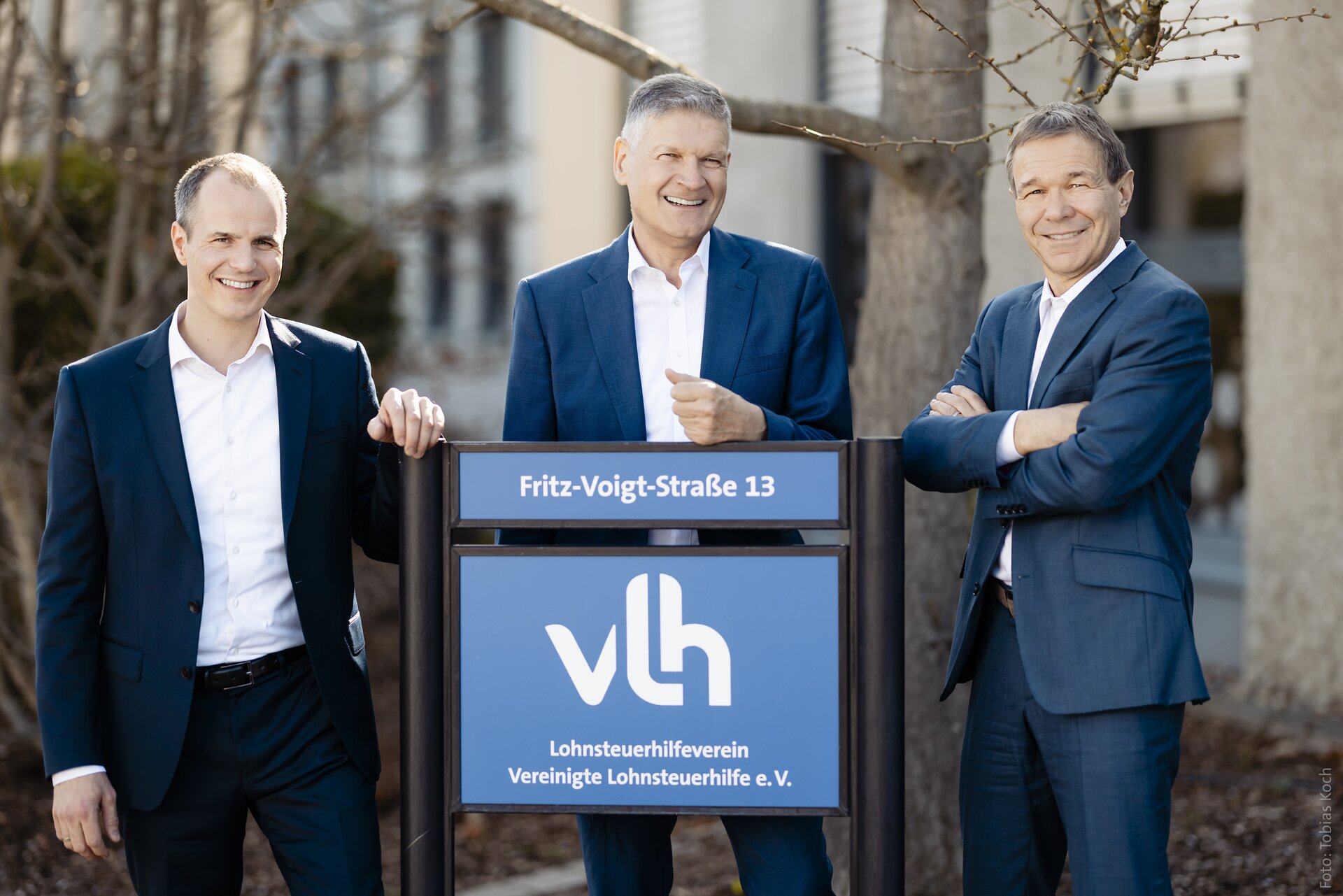 VLH-Vorstand mit Haltung und Strategie: Georg Hennings, Jörg Strötzel, Uwe Rauhöft (von links).