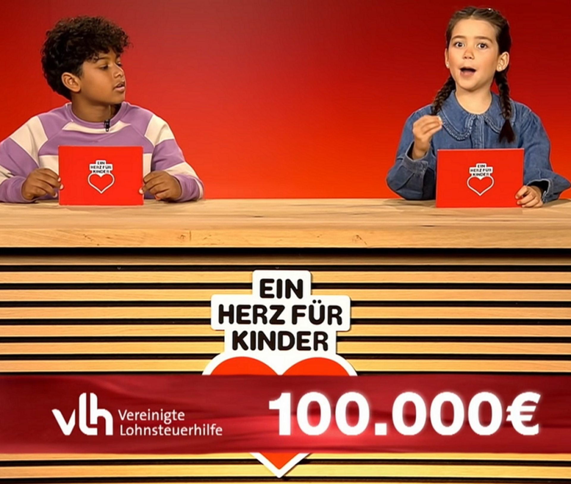 VLH spendet 100.000 Euro für „Ein Herz für Kinder“